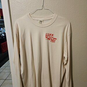 Free Throw - (Cream Long Sleeve) Tee